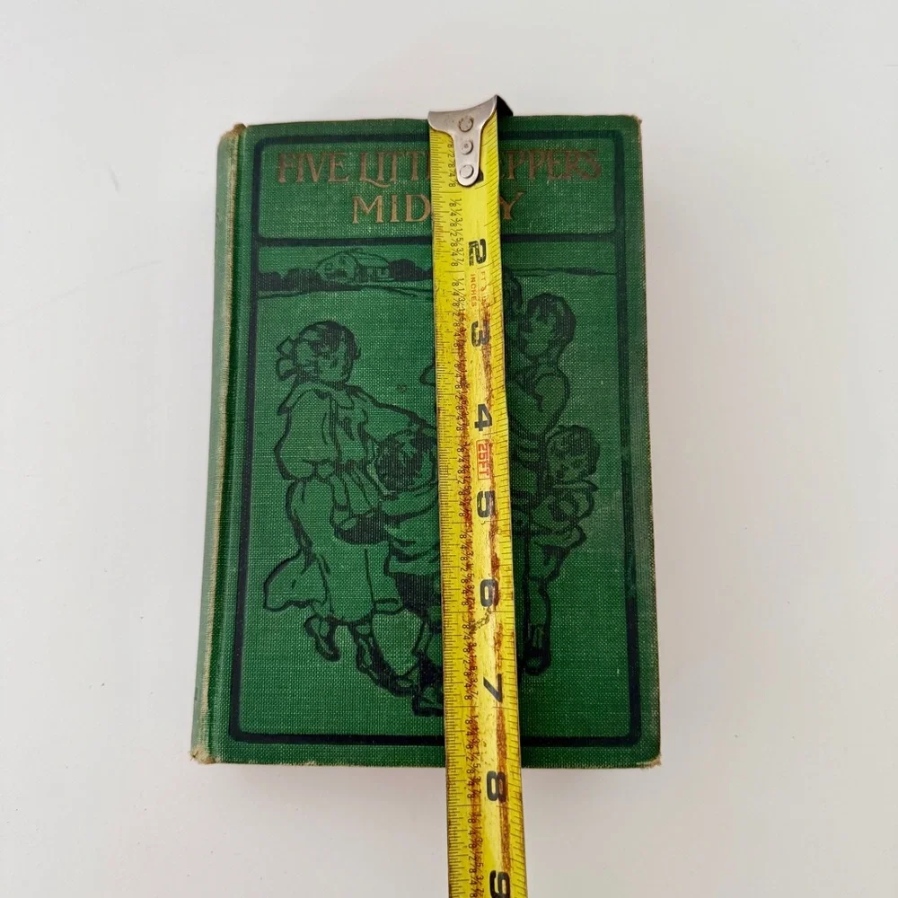 1918 Five Little Peppers Midway By‎ Margaret Sidney, Antique Hardcover Book